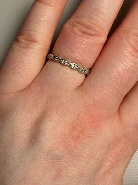 Pandora Sparkling Leaves Ring Sterling Silver Size 56